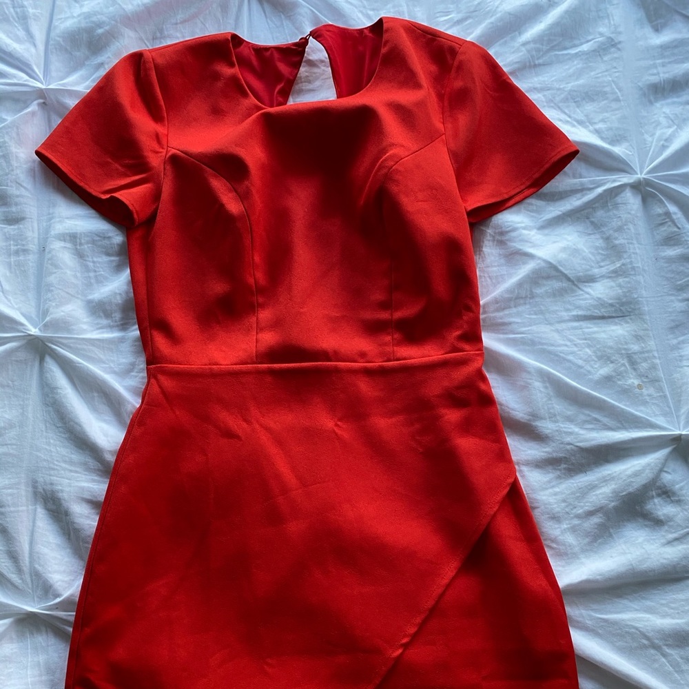 Red Mini Dress Open Back